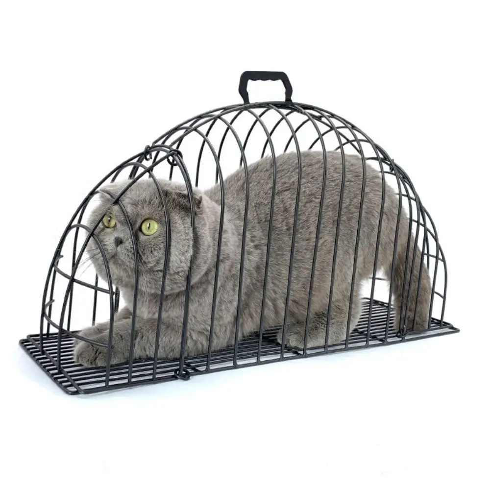 Anti Seizing Kitten Washing Bath Cage 2 Door Anti Biting Cat Bath Grooming Cage Portable Lightweight Cat Cage Carrier