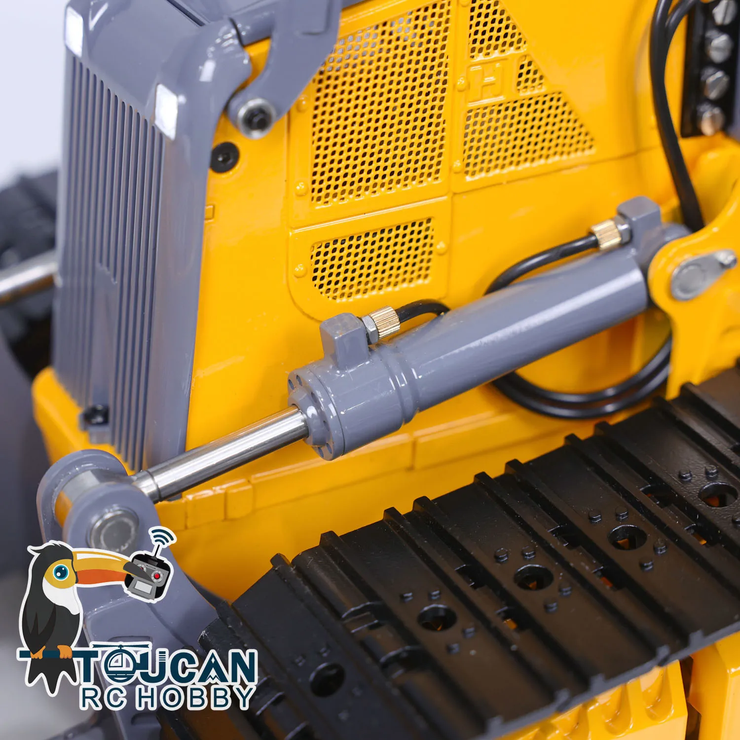 Aoue 850K RTR 1/14 LESU RC Metal Hydraulic Bulldozer Black Tracks Painted Finished Controlled Dozer Light Toys for Boys TH22777 6
