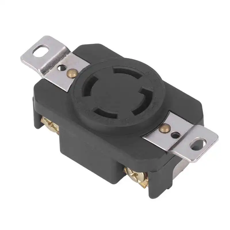 

277/480V 30A 4 Holes Industrial Outlet Anti Drop Receptacle Socket Female Connector US Standard
