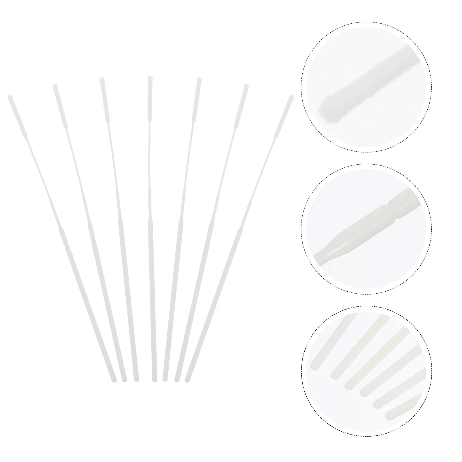 Disposable Flocking Swabs Specimen Collection Swabs Nasopharyngeal Cotton Buds al Testing Sample Gathering 20Pcs