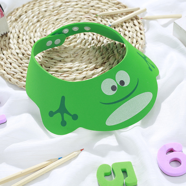 Shower Soft Cap Adjustable Hair Wash Hat for Kids Ear Protection Safe Children Shampoo Bathing Shower Protect Head Cover