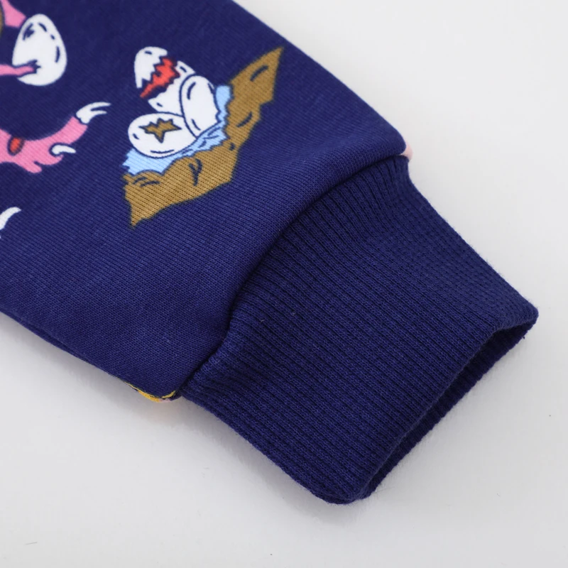 2025 Autumn Baby Boys Sweatshirt Spring Children’s Clothing Cotton Cartoon Dinosaurs Toddler Kids Clothes 2-7 year