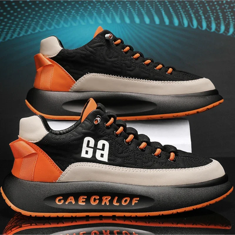 

Мужская повседневная обувь, дышащая повседневная обувь для фитнеса, мужские осенние модные кроссовки, трендовая обувь на шнуровке, уличная нескользящая обувь