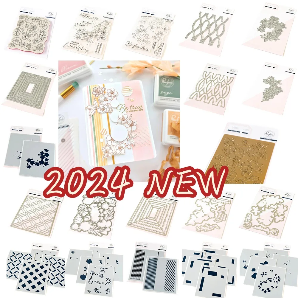 Juice Cutting Dies Stamps Stencil Hot Foil Scrapbook Diary Decoration Stencil Embossing Template DIY Greeting Card Pinkfreshs