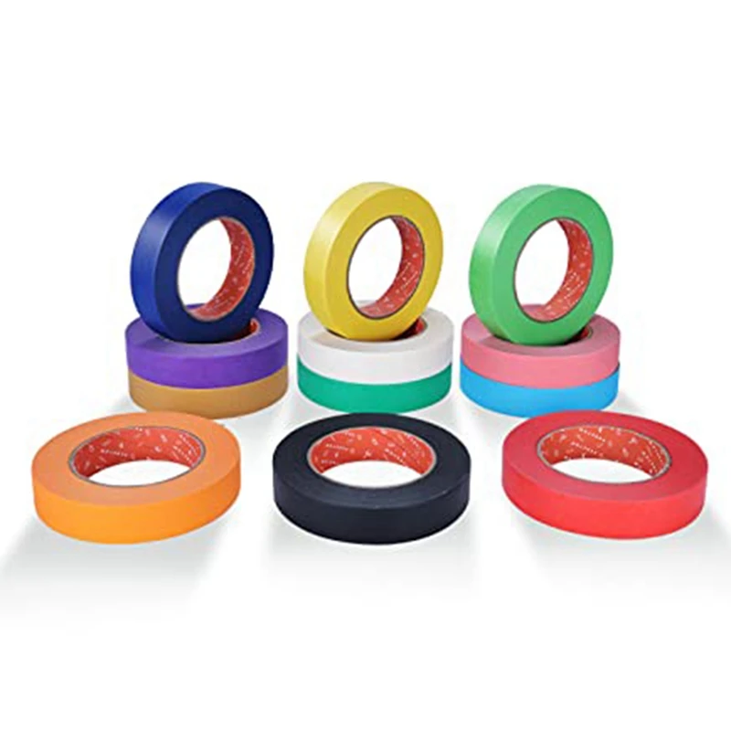 

Colored Masking Tape Bulk Multi Rainbow Color Craft Tape 1, 980 Feet X 1 Inch Of 12 Colors Fit For Kids