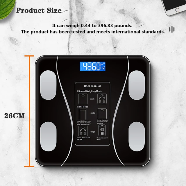 Smart Body Fat Scale Bluetooth 6