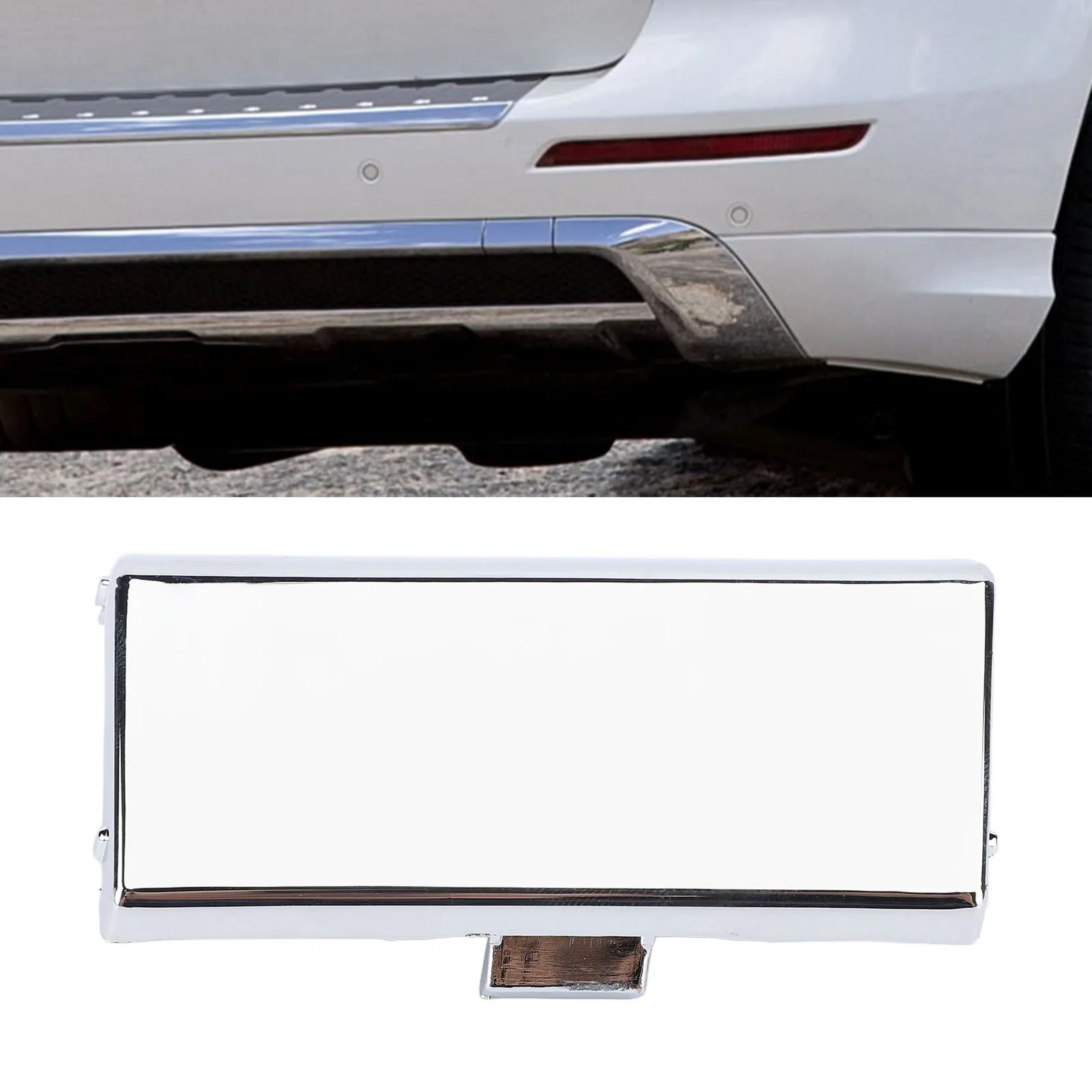 자동차 크롬 리어 범퍼 견인 후크 커버 1668851423 메르세데스-벤츠 ML-클래스 W166 Amg-Line 2011-2015용 리어 견인 아이 캡