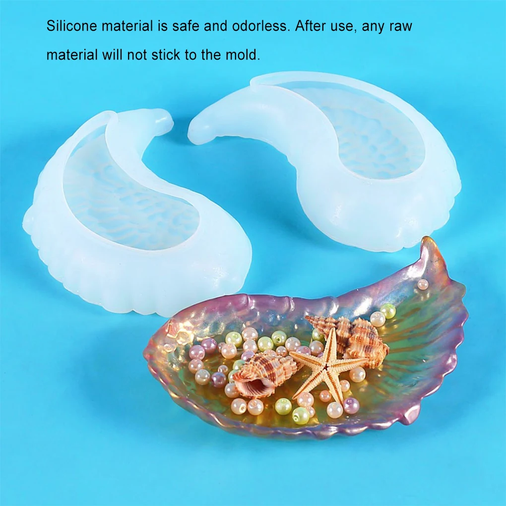 

1 Pair Wing Shape Mold DIY Resin Tray Mould Molding Tool Accessories