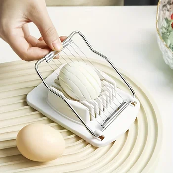 Egg Slicer Various Multi Functional Stainless Steel Egg Slicers Can Cut Soft Food for Practical Quick Household Kitchen Tools