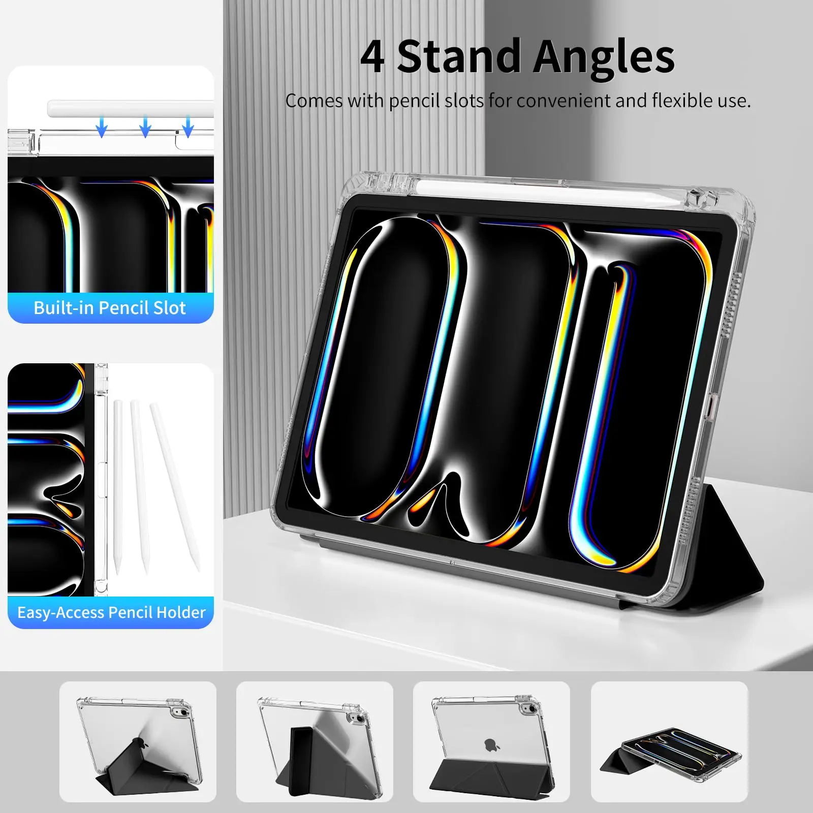 Versatile Smart Cover Tablet Case