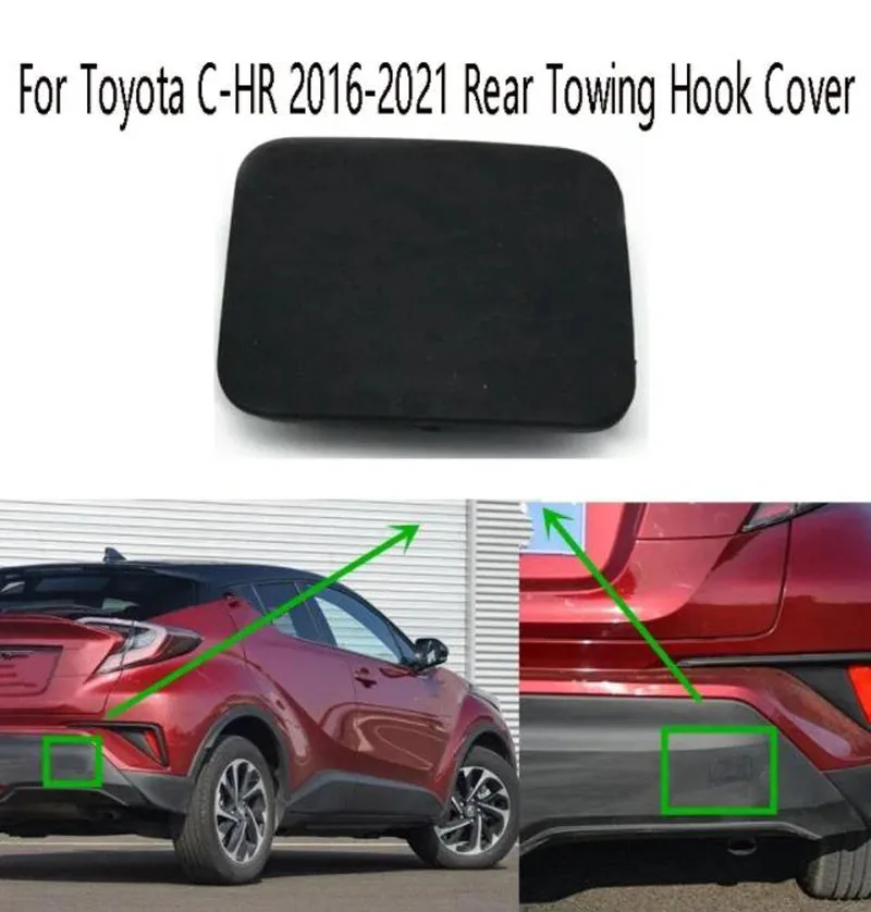 

Car Rear Bumper Tow Hook Cover Cap for Toyota C-HR 2016-2021 Rear Towing Hook Cover