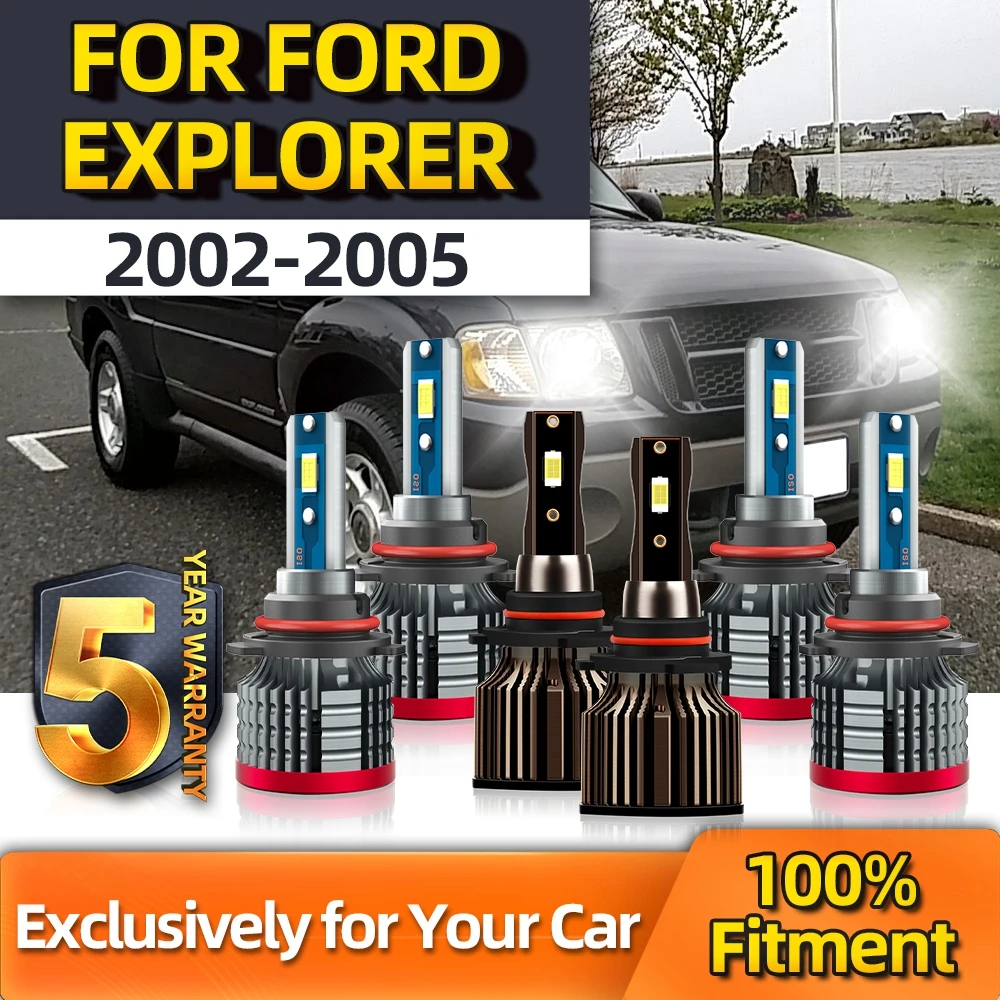 

Crossfox Plug-N-Play противотуманные лампы 9145 Combo High Low 9005 9006 6000K диапазон освещения для Ford Explorer 2002 2003 2004 2005