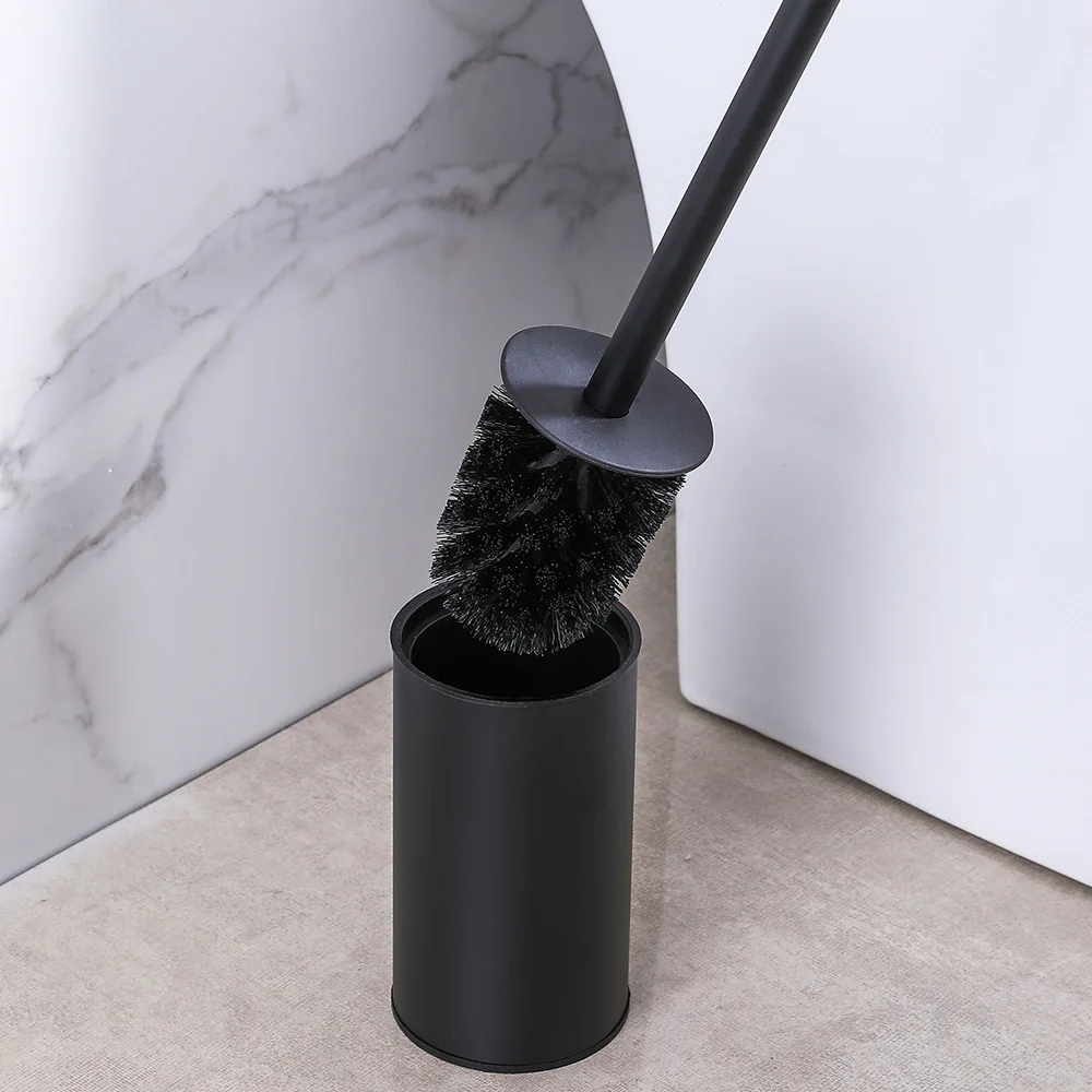 Circular type Stainless Steel Toilet Brush Bathroom Cleaning Brush Holder with Toilet Wall Mount toilet brush set toilet brush holder