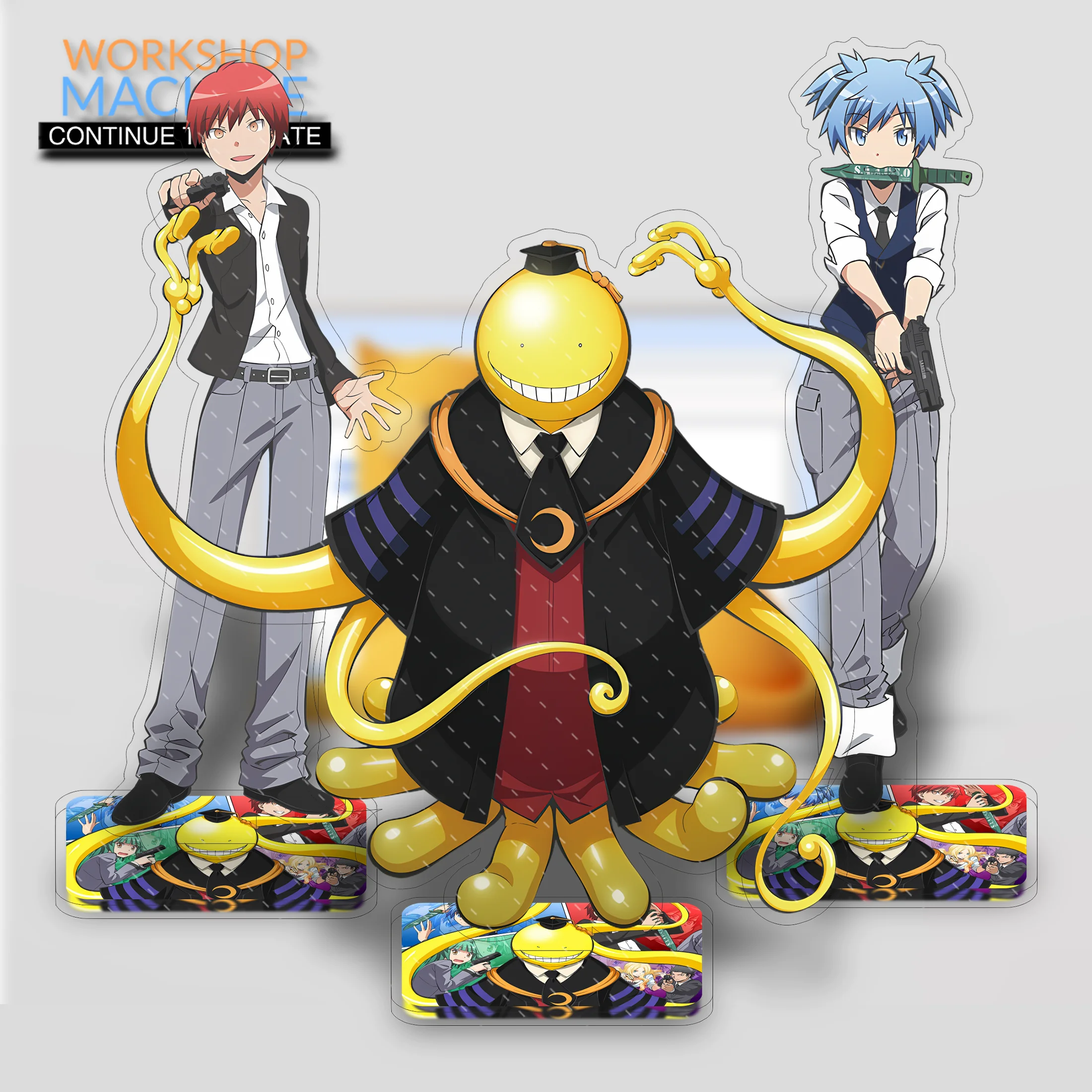 

Assassination Classroom Anime Characters Acrylic Display Stand Model Office Desktop Sign Gift Doll Collection Props Figure 15cm