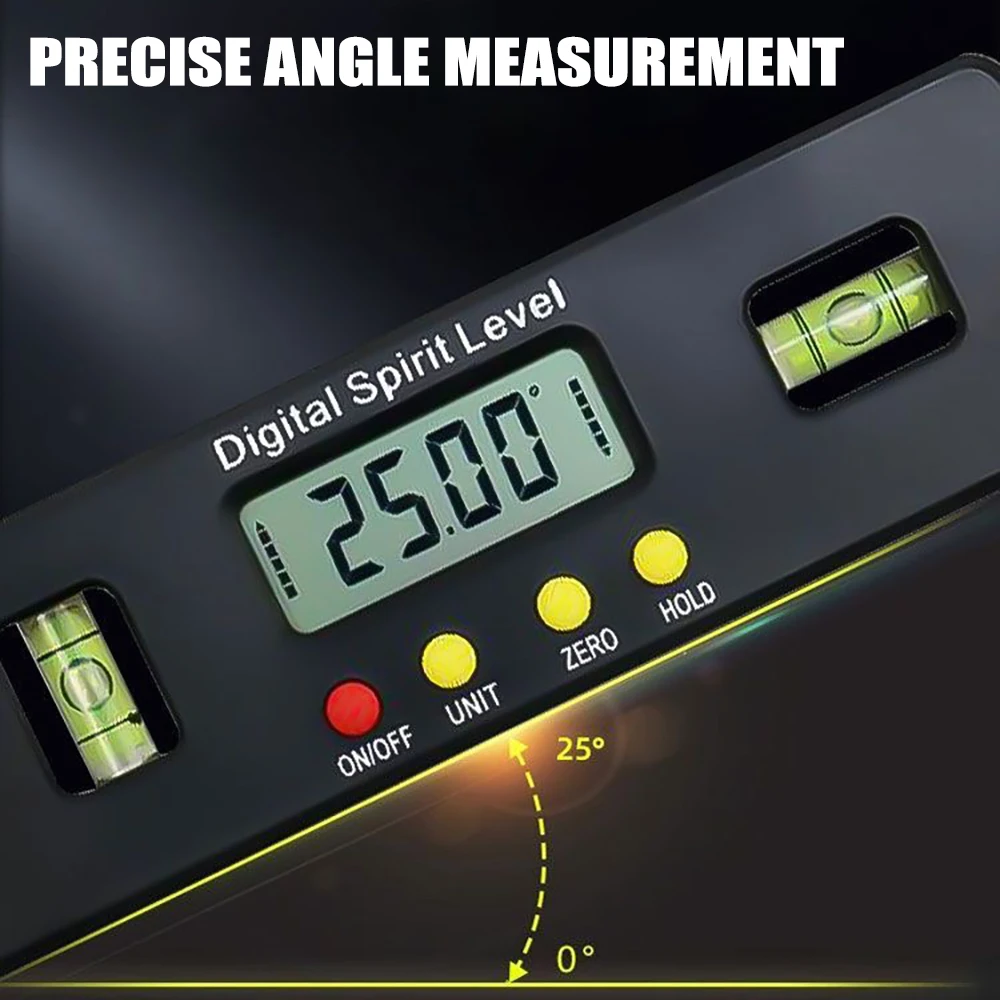 Inclinomètre Numérique Magnétique - Niveau à Bulle Digital Précis Pour Bricoleurs Et Pros !