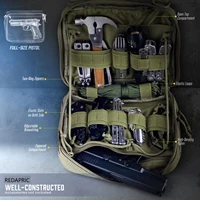Tactical Admin Pouch of Double Layer Design, Molle EDC EMT Utility Pouches ,Sleeve Modular Tool Pouch Large Capacity 2