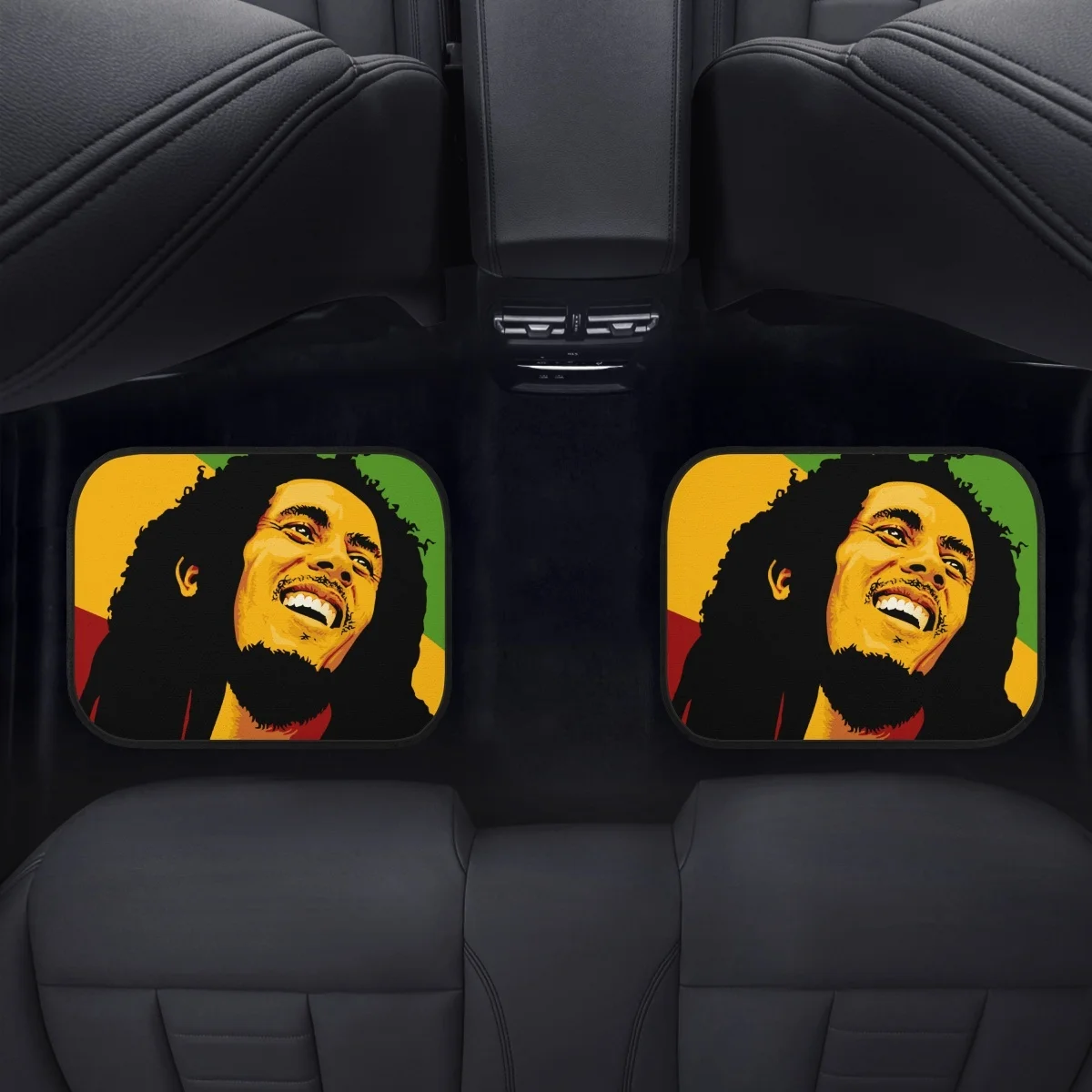 Bob Marley Reggae Custom 4PCS Car Floor Mat for Men Truck SUV Van 