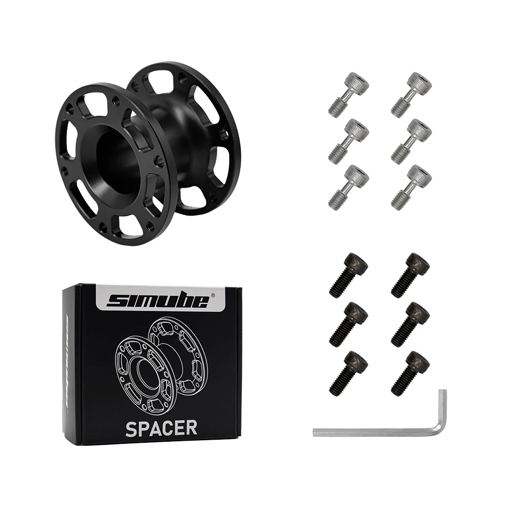 Simube Steering Wheel Spacers With 70 mm Bolt Pattern, Featuring CNC Machining and Anodized