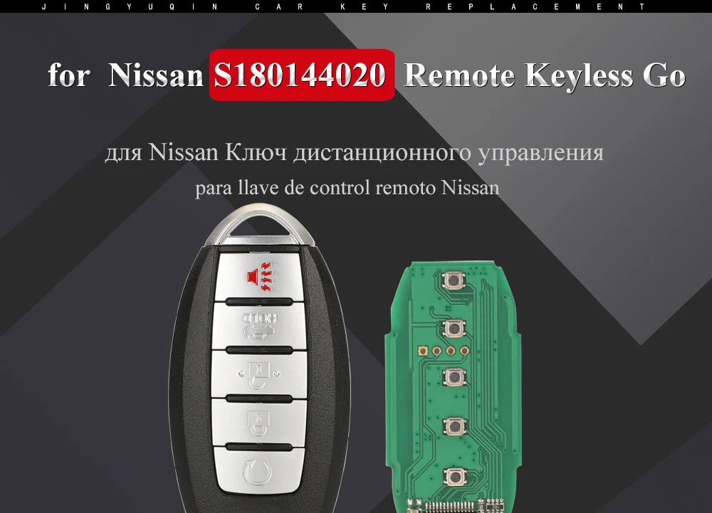 S 180144020 Prox Smart Remote Autoschlüsselanhänger 433 MHz ID47 für Nissan Altima Maxima 2013 2014 2015 KR5S 180144014 Schlüssellos 7812D-S 180014 – Detail 1