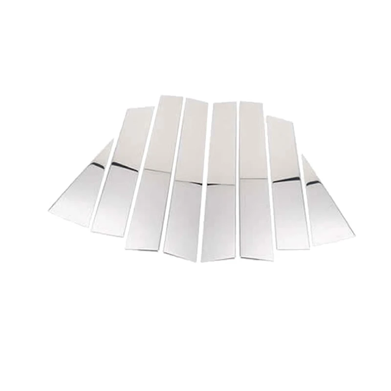 

Для Nissan Rogue X-Trail X Trail XTrail T32 2014-2020, дверное окно из нержавеющей стали, Серебряный столб, отделка (8 шт.)