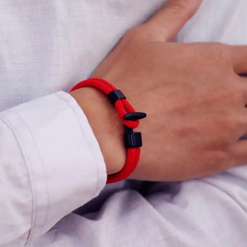 Nautical Rope Bracelet for Men Outdoor Camping Adventure