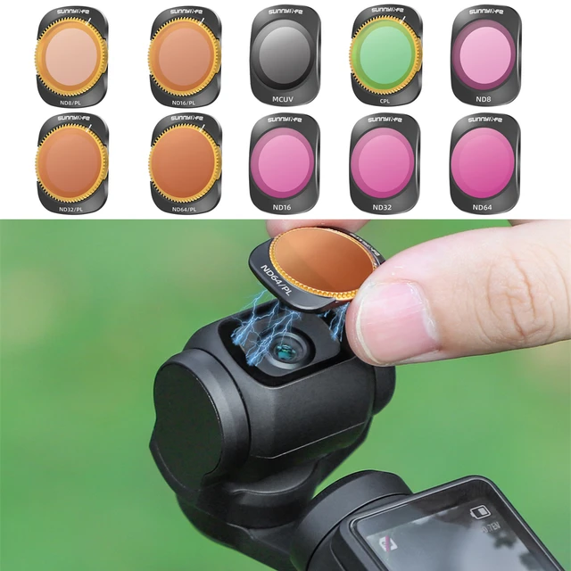 Lens Filters For DJI OSMO POCKET 3 UV CPL Neutral Density ND8 16 32 64  Filters Night/Black Mist Magnetic Camera Accessories Set - AliExpress