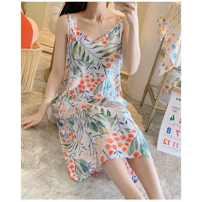 Maternity Pajamas Sleepwear Woman Sleeveless Nightdress Breastfeeding Nightgown Nursing Nightwear Pregnant Pyjama 2024 Homewear