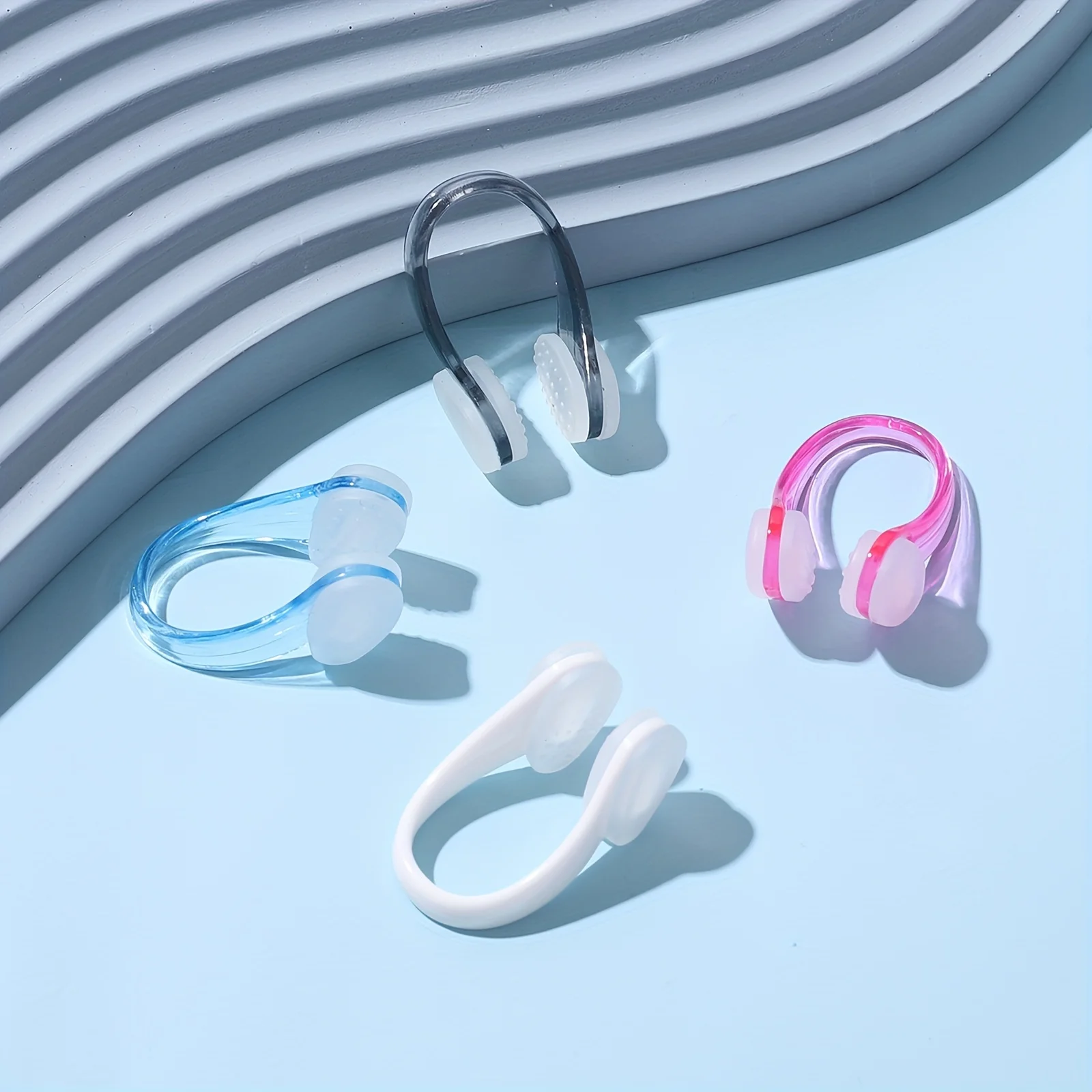 2 Pcs Professional Swim Nose Clip - Waterproof Anti-Slip Anti-Choking Training Clips for Comfortable Swimming