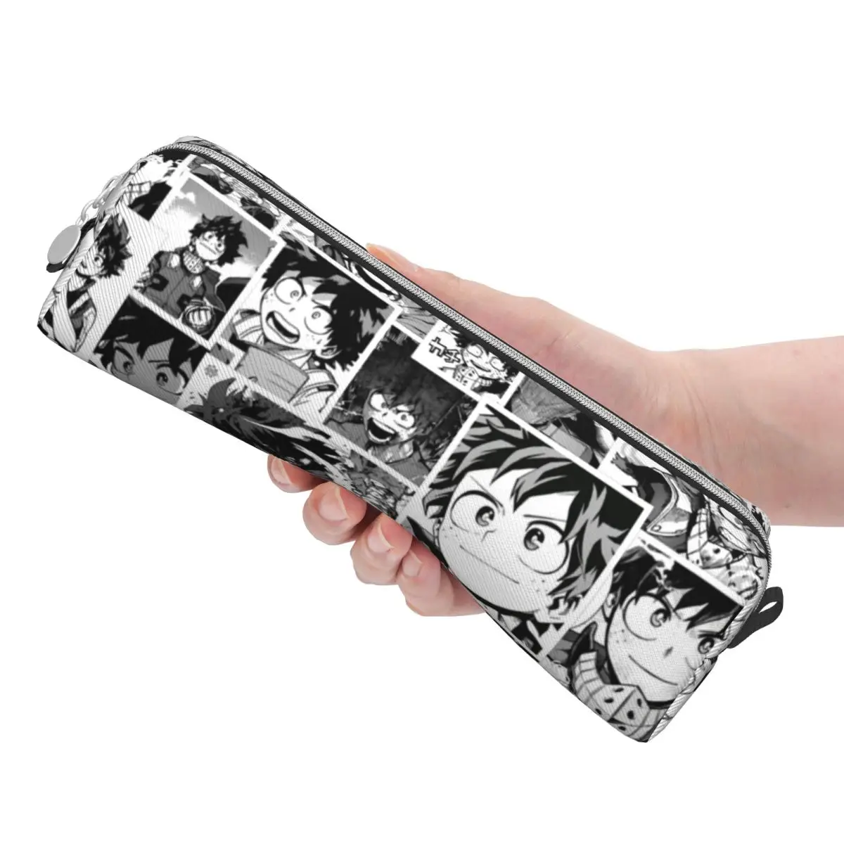 Creative Deku Collage Pencil Cases My Hero Academia Anime Pencil Pouch Pen Large Storage Bag School Supplies Gifts Stationery
