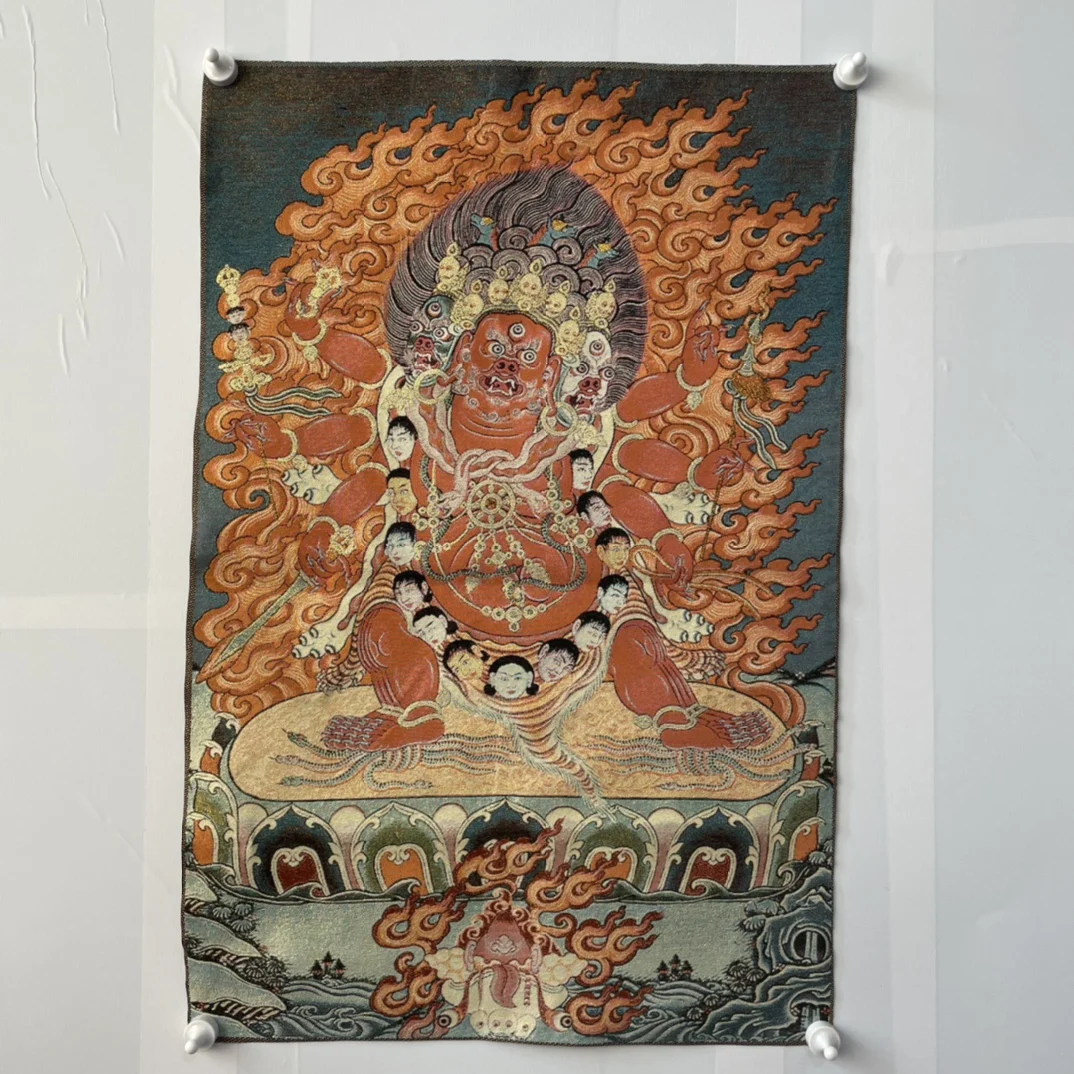 

Free Delivery China Elaborate Silk Embroidery Luck“Bodhisattva Buddha”Geomantic Thangka Painting Mural Household Decoration#119