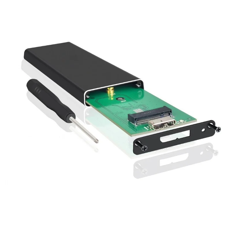 NGFF Hard Disk External M.2 Solid State 5GBPS SSD Cooling Metal Case USB3.0 PC for 2230/2242/2260/2280 Mobile HDD Enclosure