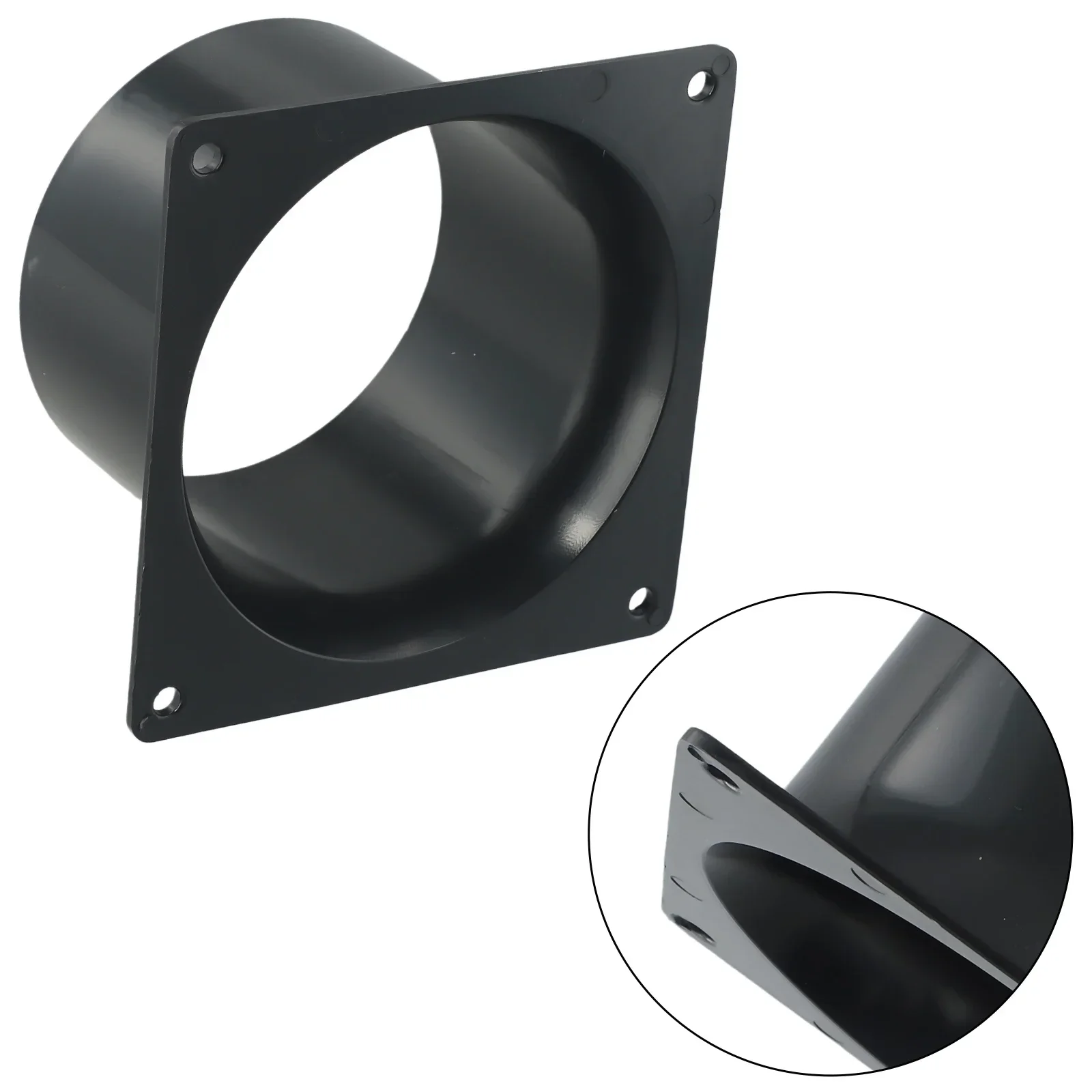 Flange Connector 75/100/120MM ABS Wall For Ventilation Pipe Air Outlet Ducting Connection Accessories