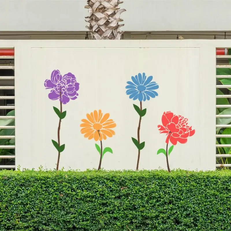 Large Stencils Reusable Large Stencils for Painting Reusable Decorative Floral Templates for Wall Wood Art Crafts Outdoors