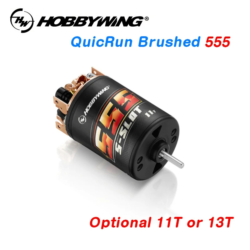 

Hobbywing QuicRun Brushed 555 11T 13T Motor for 1/10 RC Crawler Short course truck Monster truck