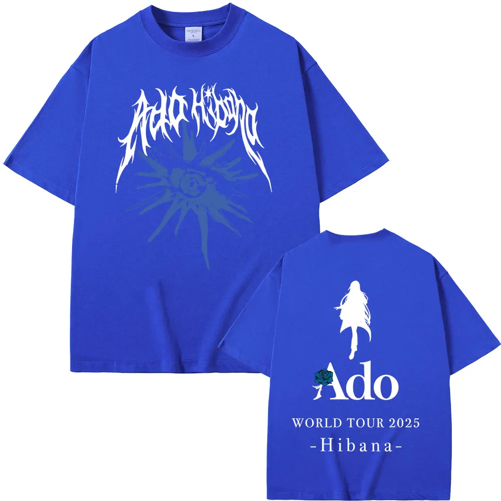 Ado ロンT XL ワールドツアーHibana Tシャツ-o Ado World Tour 2025 Hibana T-shirt Summer Men Women Fashion