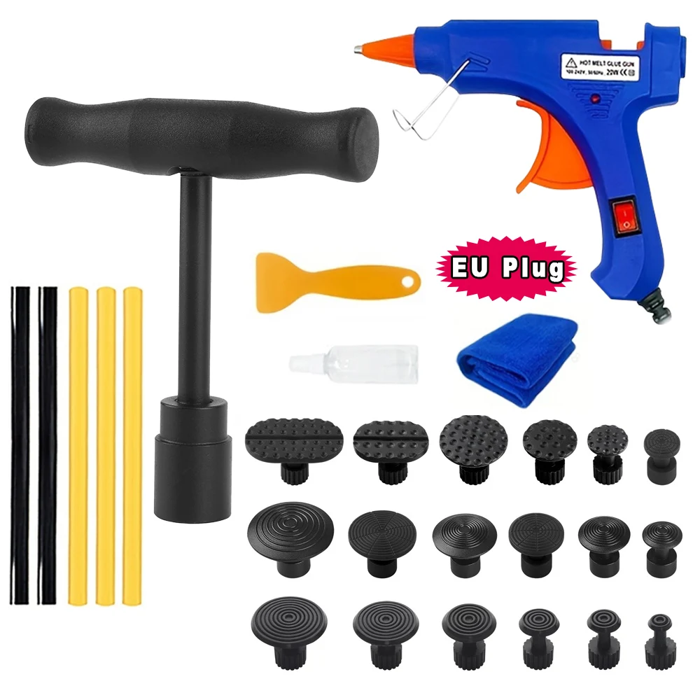Kit Riparazione Ammaccature Auto Senza Vernice Hanured® - Con Levaparaurti, Aste A Gancio, Sacchetto D'Aria, Per Fai-Da-Te