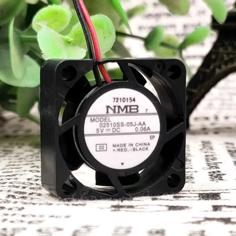 

New Cooler Fan For NMB 02510SS-05J-AA 2510 DC5V 0.06A 2.5CM Silent Cooling Cooling Fan 25*25*10MM