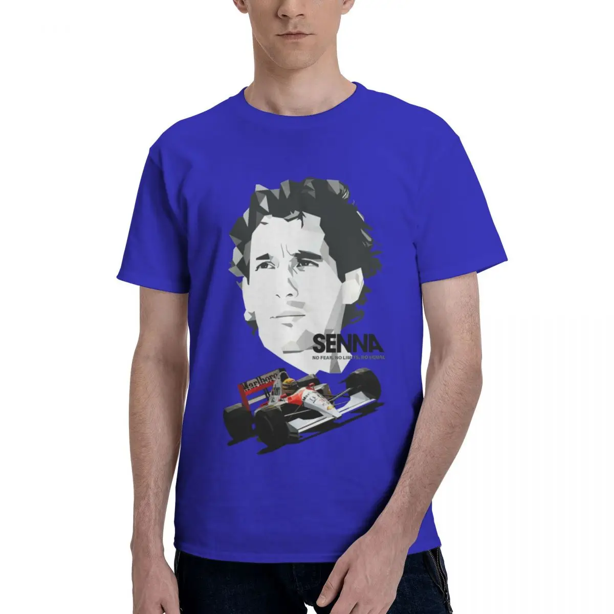 Ayrton Senna Long Sleeve T-Shirt in White for Men en vente sur Made in Sport