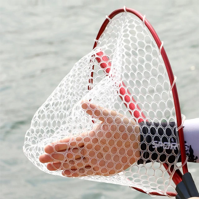 Anti-hook Silicone Fishing Net With Telescopic Aluminum Alloy Rod Outdoor  Sports For Winter Fishing tools