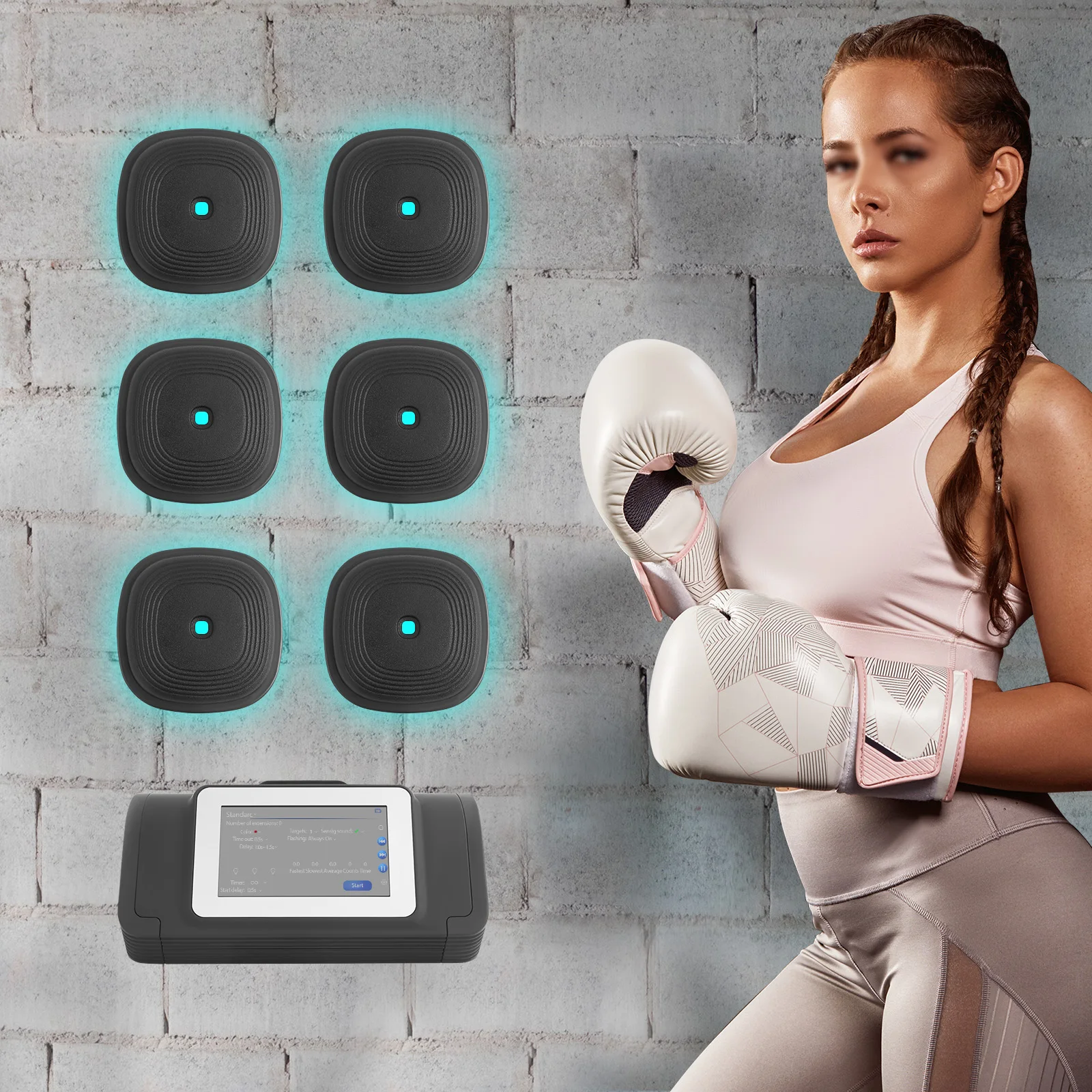 6/8 Boxing Target Workout Machine Music Split Boxing Machine Fitness Equipment Bluetooth 6 Colors For Home Exercise music boxing toys