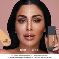 Fauxfilter Fond de Teint Mat Lumineux Longue Tenue Couvrance Totale Correcteur Efficace Maquillage Professionnel Imperméable 6