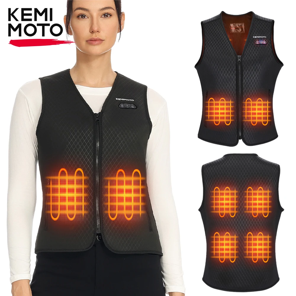 Ultimate Heated Motorcycle Vest for Men & Women - Winter Warmth with 8-Zone USB Electric Heating for Outdoor Adventures