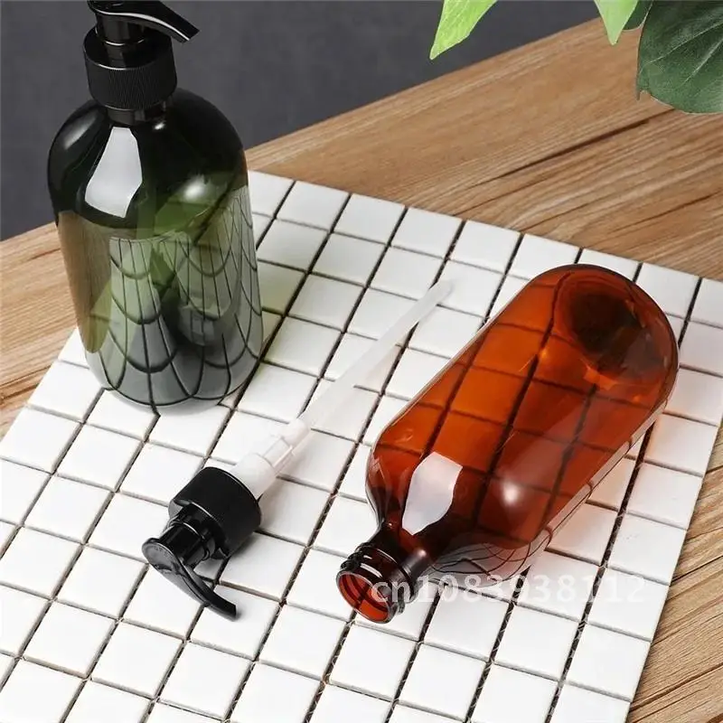

Amber Shampoo 300/500 ml Bathroom Soap Dispensers Air Lotion Container Press Foam Pump Bottle for Bath Soap Gel and Cosmetics