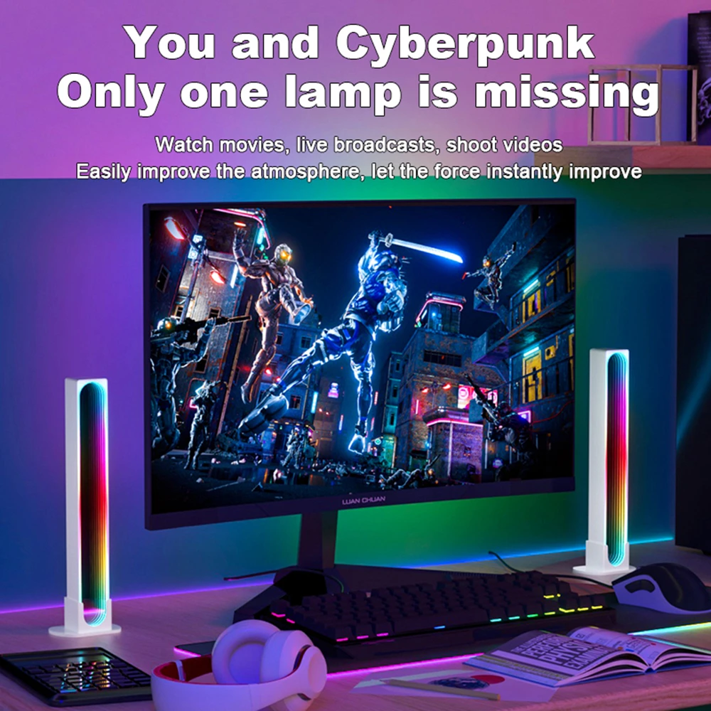 Lampe de bureau LED RVB dynamique