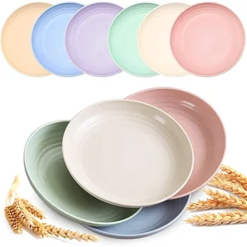 Wheat Straw Dinner Plates 1