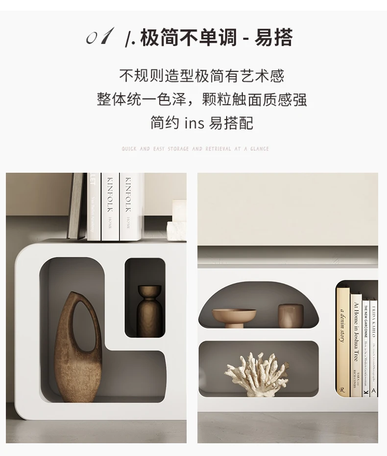 Description Picture 4 of itemWhite Living Room TV Cabinet Curio Display Storage Cabinet Cave Locker furniture vitrina  comodas con cajones  muebles de baño