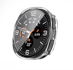 Premium Scratch-Resistant Hard PC Protective Watch Case Cover for Galaxy Watch 8 40MM (Transparent)