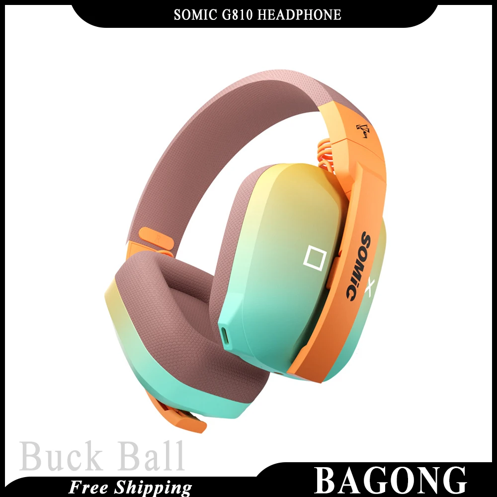 

New Somic G810 Tri Mode Headphone 2.4g Wireless Bluetooth Headset Wired Gamer Long Battery Life Hd Mic Stereo Sound Gifts For Pc