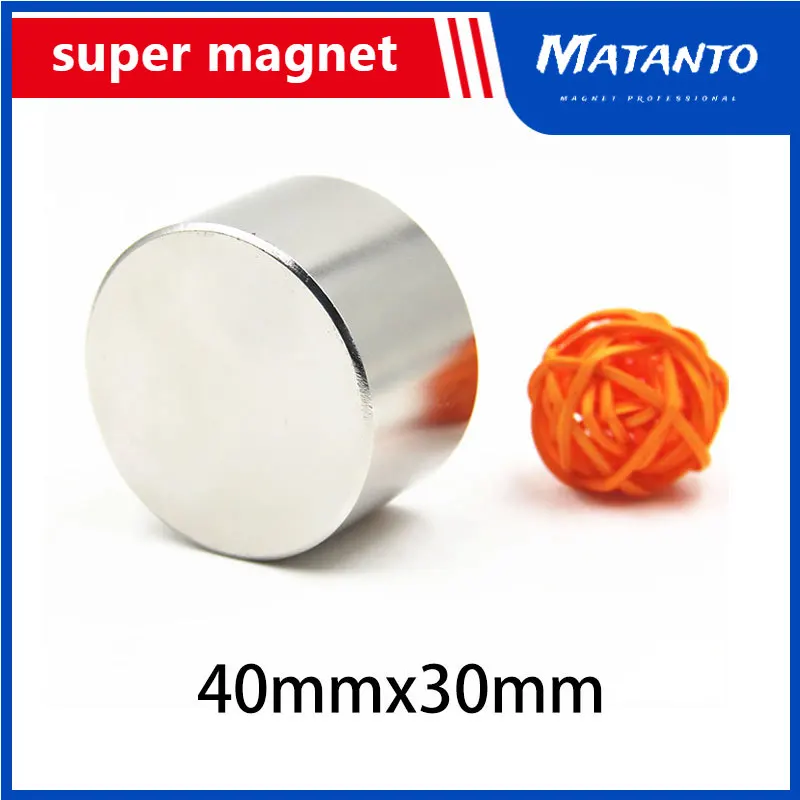 

1PCS 40x30 mm Thick Disc Powerful Strong Magnetic Magnets 40x30mm Bulk Round Magnets N35 Permanent Neodymium Magnet 40*30