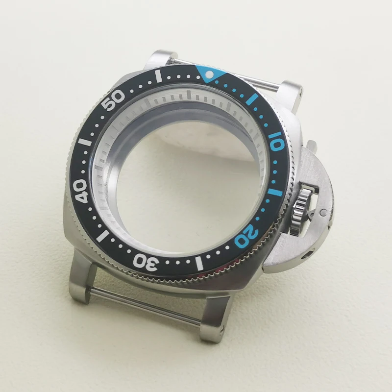 42mm Silber NH35 Uhrengehäuse Transparente Rückseite Passend für NH35 NH36 4R 7S26 Uhrwerk Mode Lünette Einsatz Herrenuhrengehäuse – Detail 9